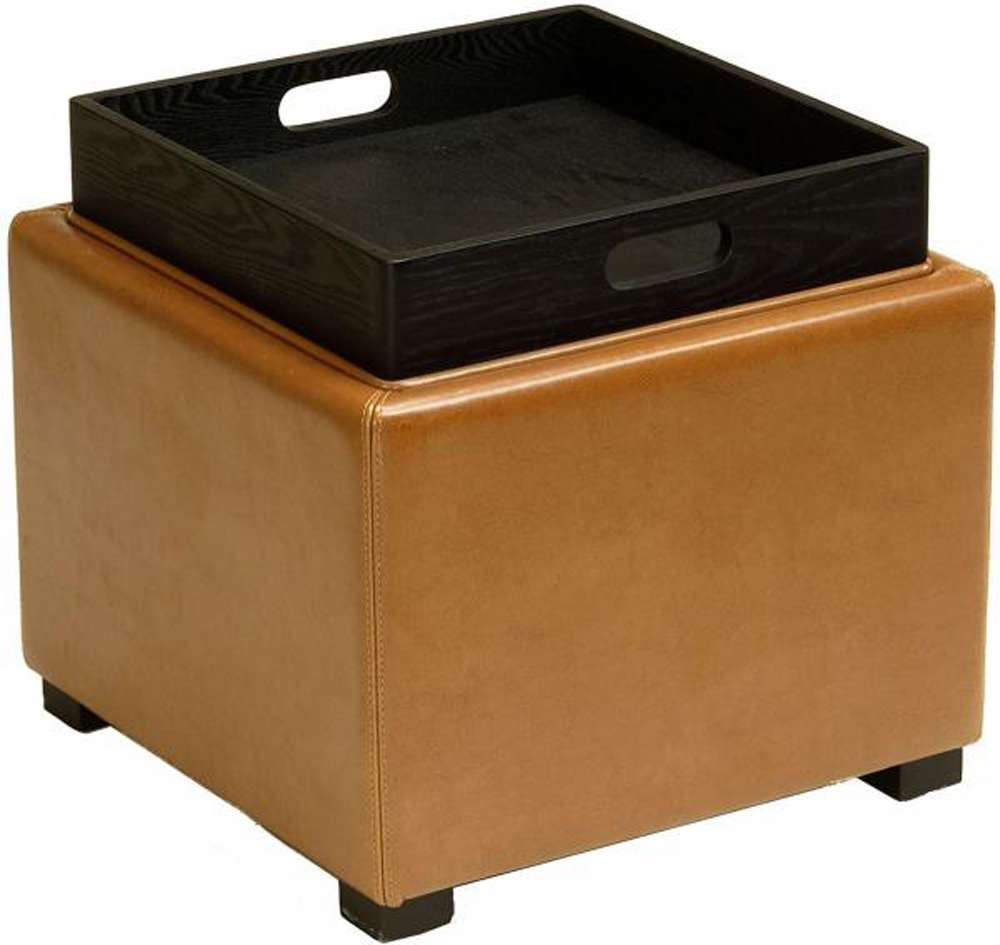 Safavieh - Bobbie Ottoman - Saddle - HUD4006C veiw 3