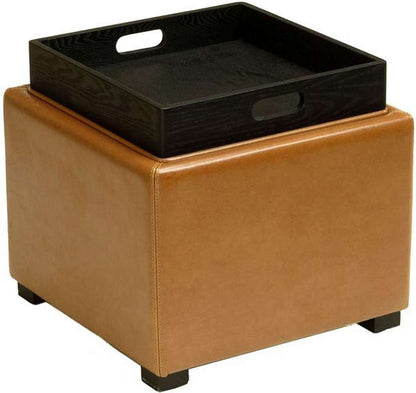 Safavieh - Bobbie Ottoman - Saddle - HUD4006C veiw 3