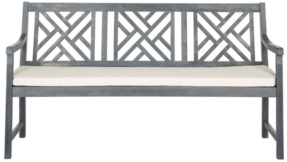 Safavieh - Bradbury 3 Seat Bench - Ash Grey - Beige - PAT6738B veiw 1