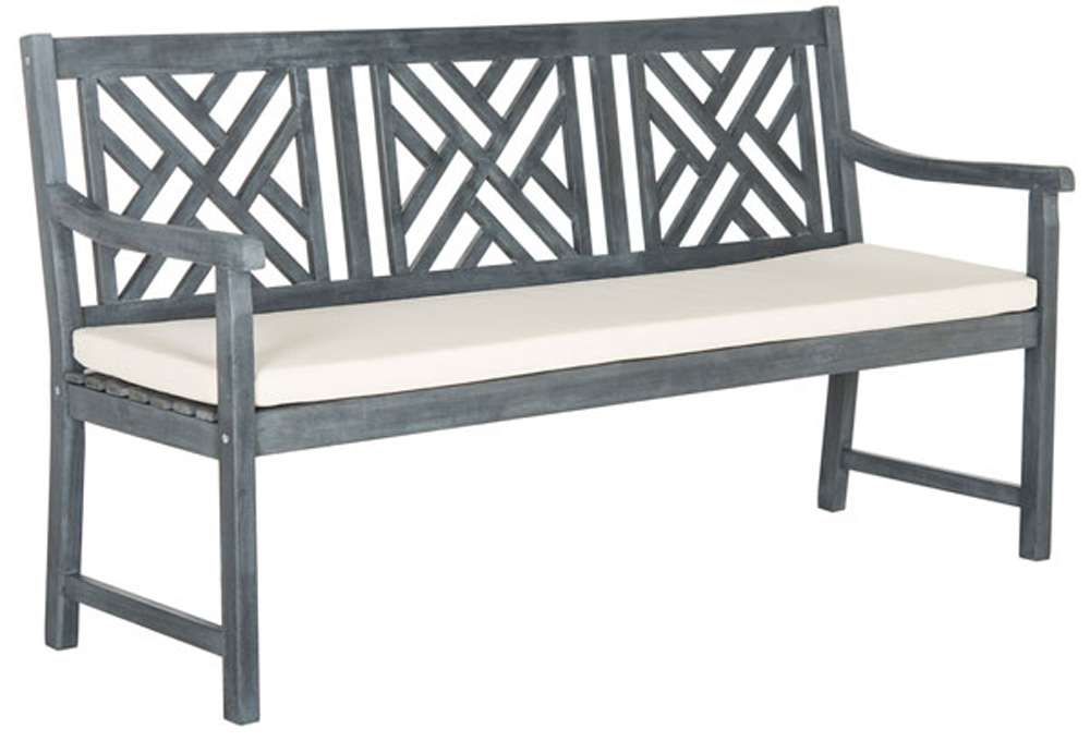 Safavieh - Bradbury 3 Seat Bench - Ash Grey - Beige - PAT6738B veiw 3