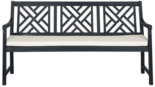 Safavieh - Bradbury 3 Seat Bench - Dark Slate Gray - Beige - PAT6738K veiw 1