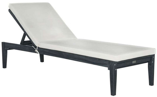 Safavieh - Bradbury Sunlounger - Dark Slate Gray - Beige - PAT6729K veiw 1