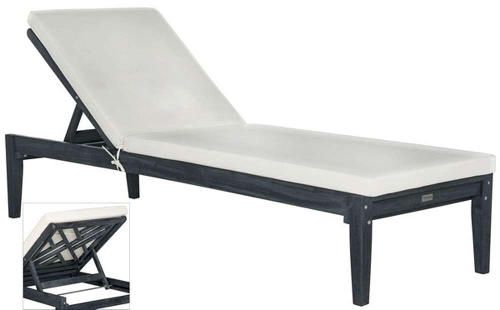 Safavieh - Bradbury Sunlounger - Dark Slate Gray - Beige - PAT6729K veiw 2