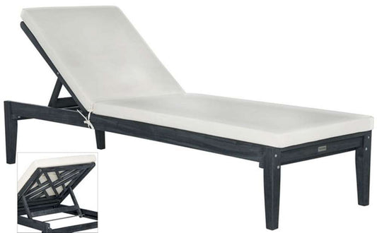 Safavieh - Bradbury Sunlounger - Dark Slate Gray - Beige - PAT6729K veiw 2