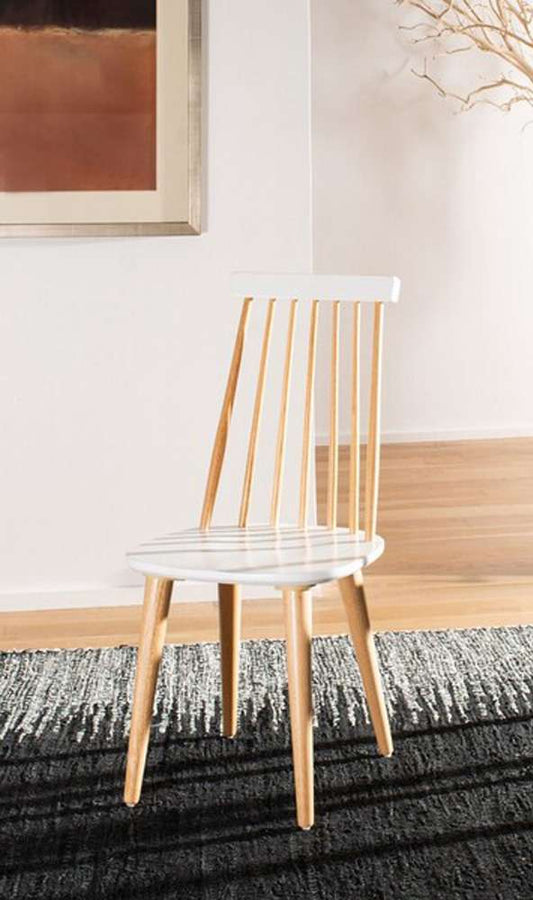 Safavieh - Burris Side Chair - Natural - White  (Set of 2) - AMH8511E-SET2 veiw 1