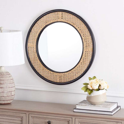Safavieh - Byleth 24in Mirror - Black - Natural - MRR2021A veiw 2
