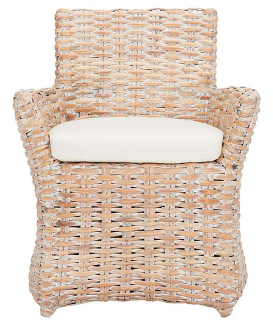Safavieh - Cabana Arm Chair - White - White Washed - FOX6500C veiw 1
