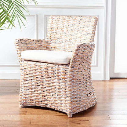 Safavieh - Cabana Arm Chair - White - White Washed - FOX6500C veiw 2