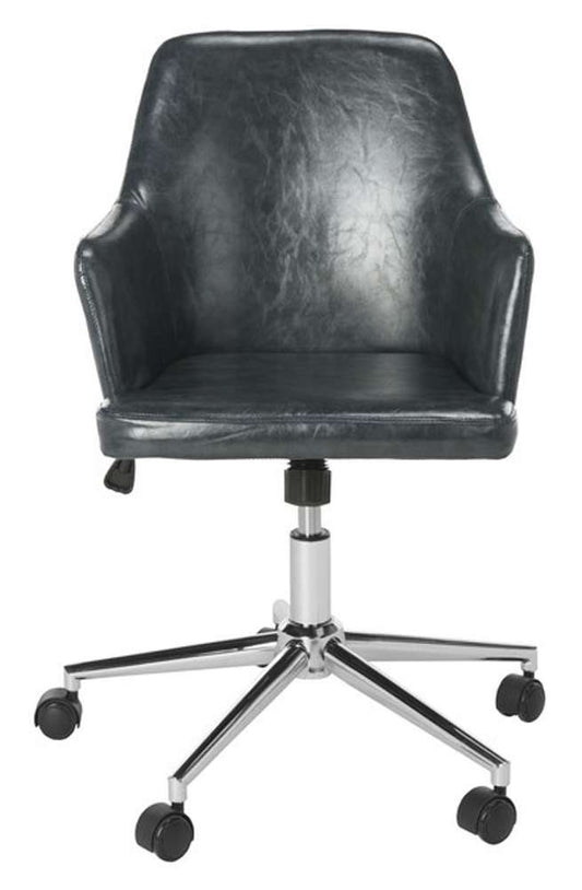 Safavieh - Cadence Swivel Office Chair - Dark Grey - Chrome - OCH7500C veiw 1