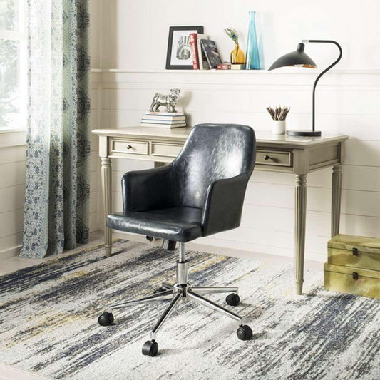 Safavieh - Cadence Swivel Office Chair - Dark Grey - Chrome - OCH7500C veiw 2