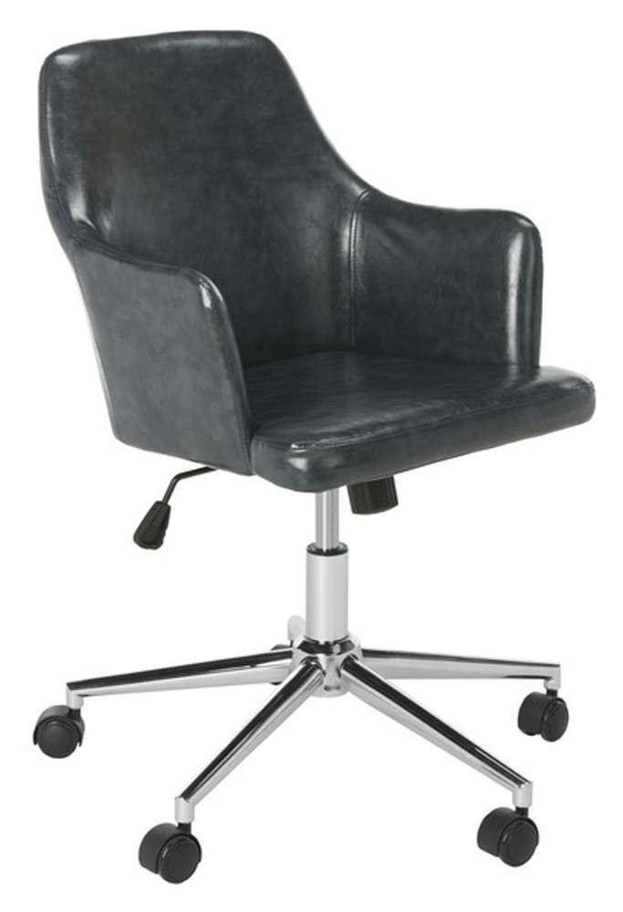 Safavieh - Cadence Swivel Office Chair - Dark Grey - Chrome - OCH7500C veiw 4