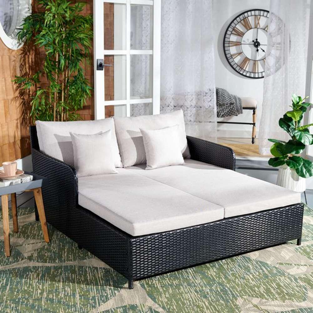 Safavieh - Cadeo Daybed - Black - Light Grey - PAT7500E veiw 2