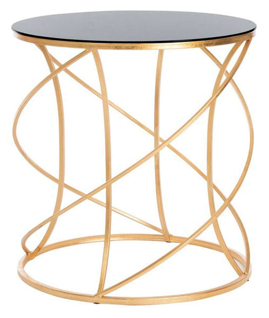 Safavieh - Cagney Accent Table - Gold - Black - FOX2535B veiw 1