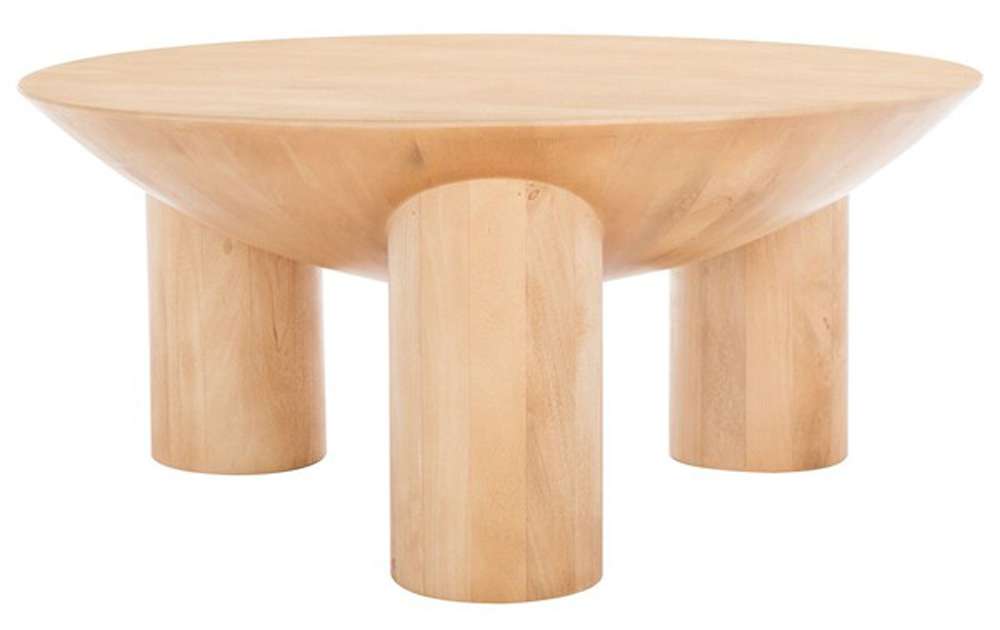 Safavieh - Calhoun Round Wood Coffee Tablle - Natural - SFV9705A veiw 2