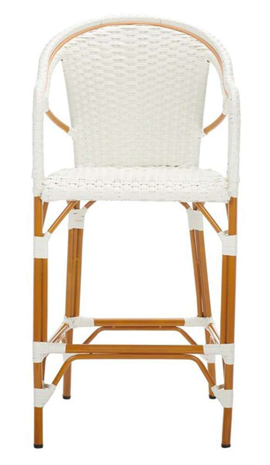 Safavieh - California Barstool W Arms - White - PAT7535C veiw 1