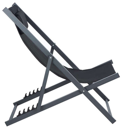 Safavieh - Camlin Set Of 2 Sling Chairs - Black - Black  (Set of 2) - PAT9039C-SET2 veiw 3