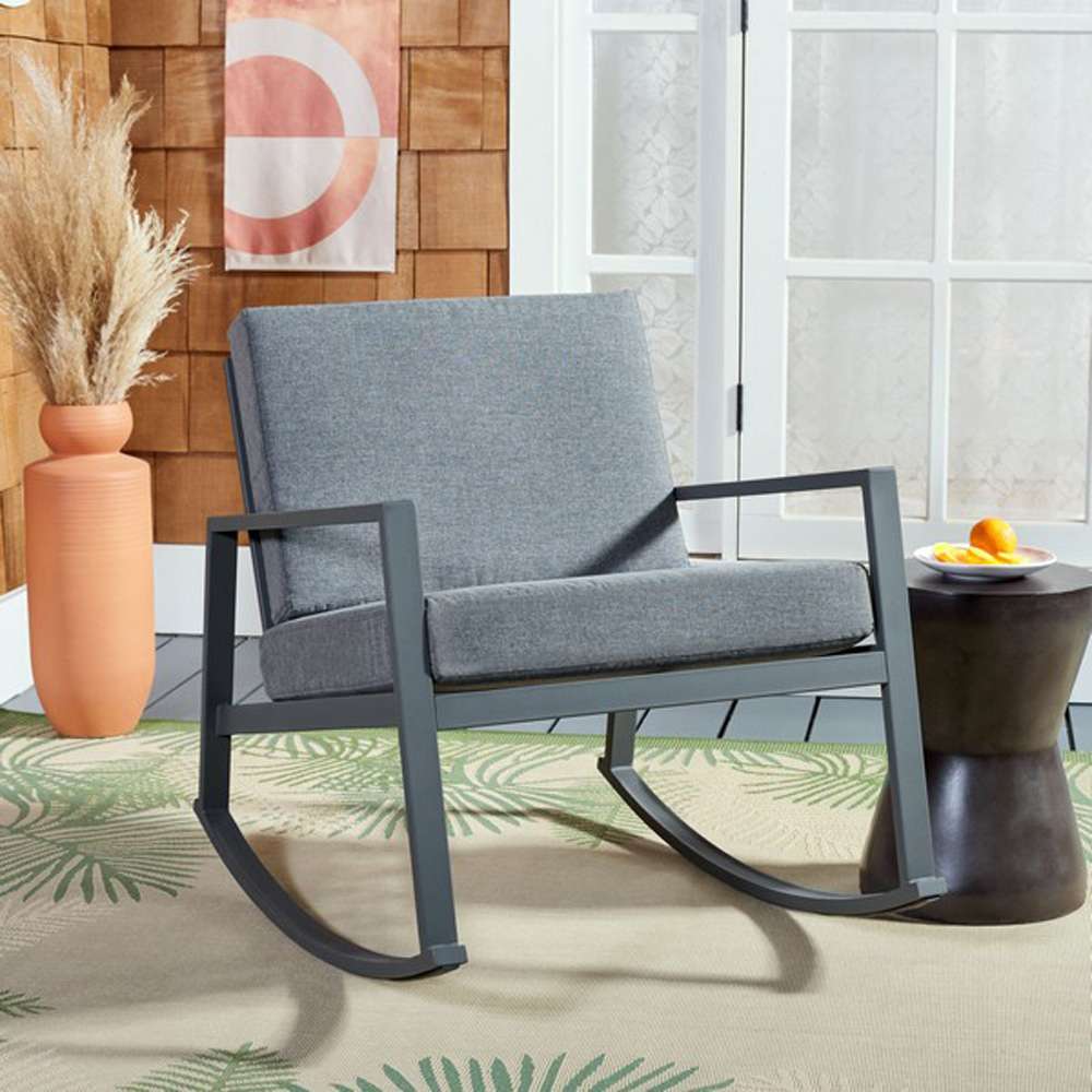 Safavieh - Cantor Rocking Chair - Grey - Grey - PAT7727A veiw 2