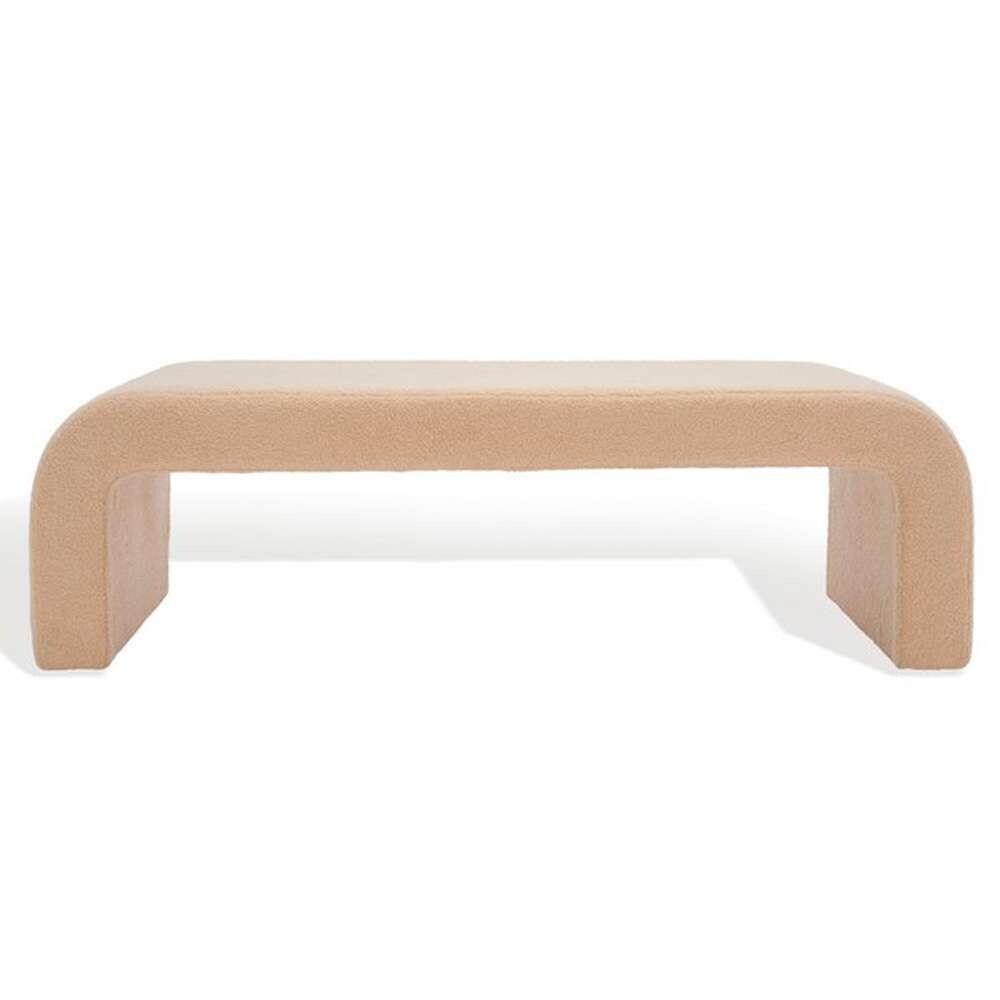 Safavieh - Caralynn Upholstered Bench - Tan - SFV5027D veiw 2