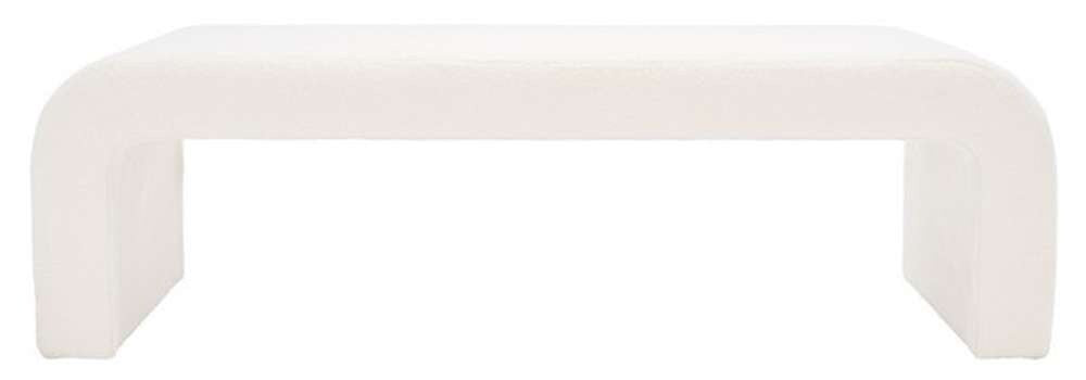 Safavieh - Caralynn Upholstered Bench - White - SFV5027C veiw 1