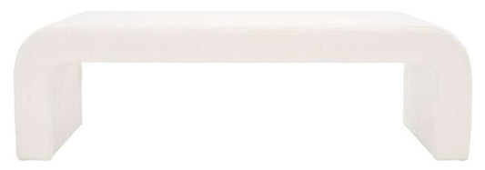 Safavieh - Caralynn Upholstered Bench - White - SFV5027C veiw 1