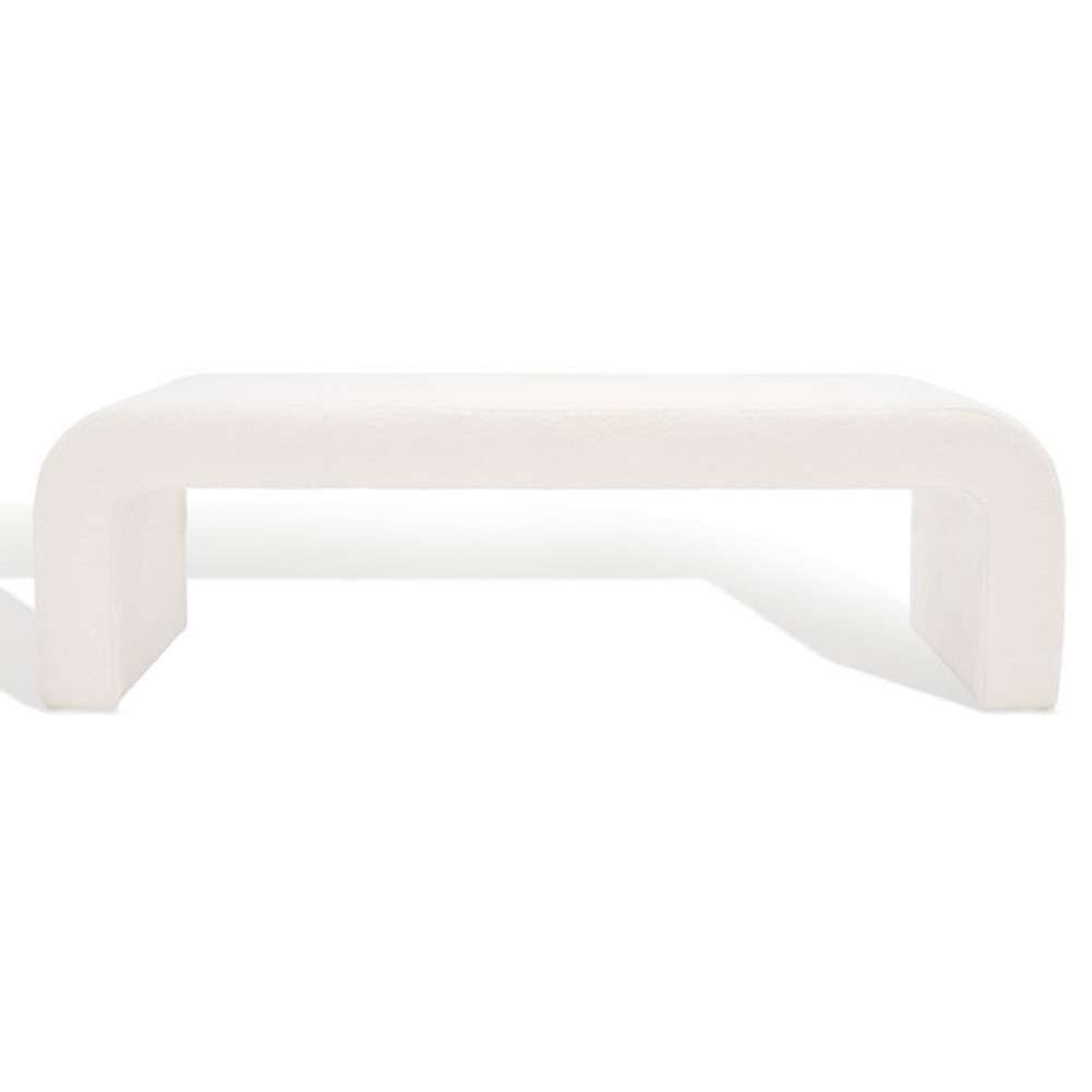 Safavieh - Caralynn Upholstered Bench - White - SFV5027C veiw 2