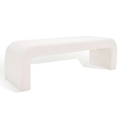 Safavieh - Caralynn Upholstered Bench - White - SFV5027C veiw 4