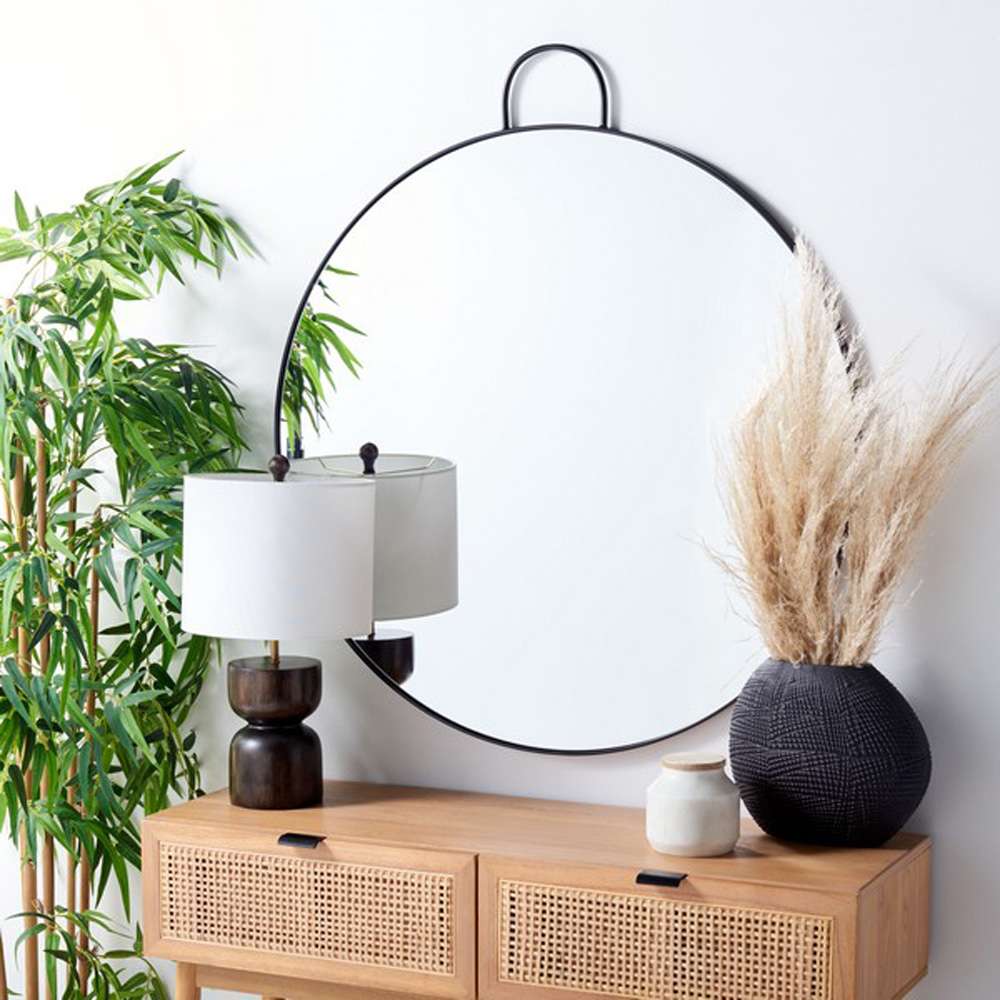 Safavieh - Carlisi 36in Mirror - Black - MRR2002A veiw 2