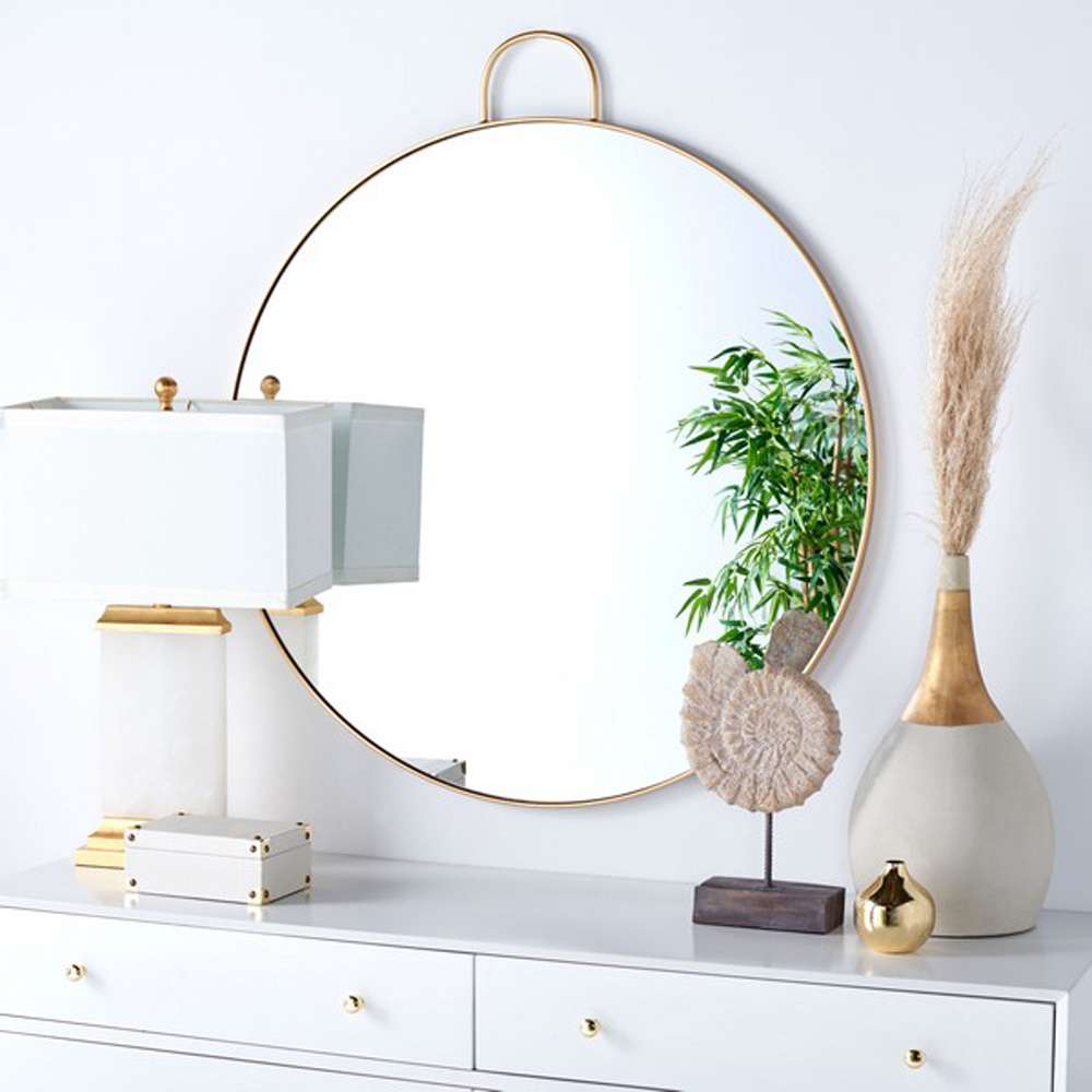 Safavieh - Carlisi 36in Mirror - Brass - MRR2002C veiw 2