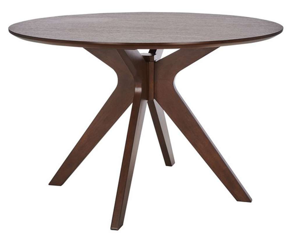 Safavieh - Carolee 46in Round Dining Table - Walnut - SFV2134C veiw 3