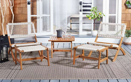 Safavieh - Casella Living Set - Natural - White - PAT7077D veiw 2