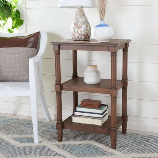 Safavieh - Cassie 3 Shelf Accent Table - Brown - ACC5715C veiw 2