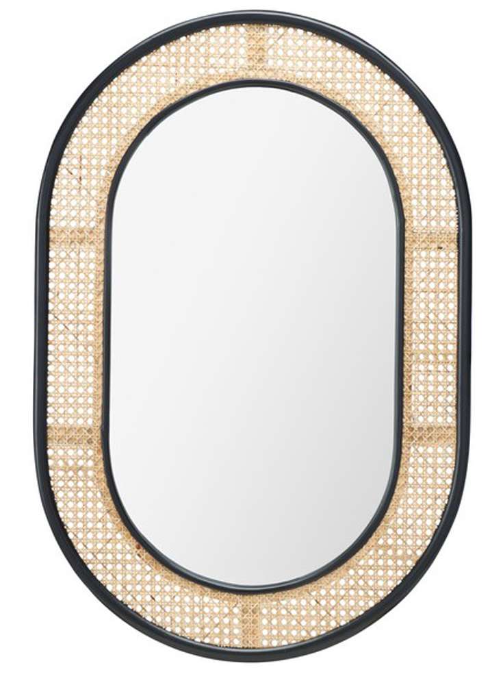 Safavieh - Cayce 24in Mirror - Black - Natural - MRR2020A veiw 2