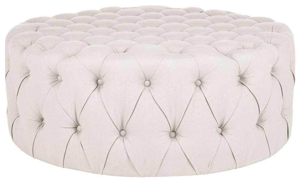 Safavieh - Charlene Ottoman - Taupe - MCR4638A veiw 1