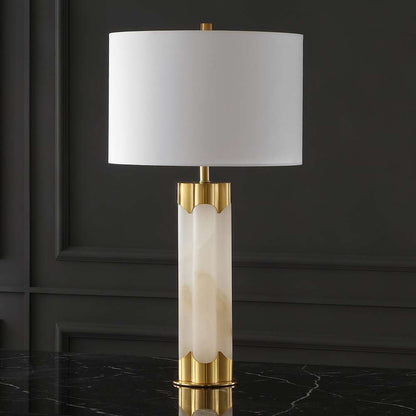 Safavieh - Chavez Alabaster Table Lamp - White - Gold - CTL1038A veiw 1