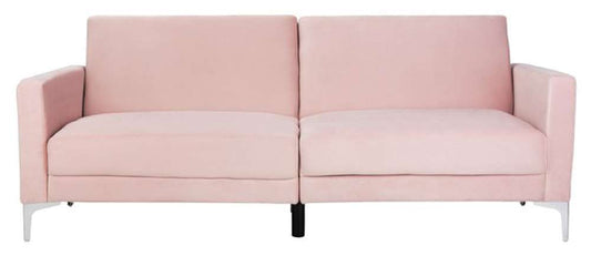 Safavieh - Chelsea Foldable Futon Sofa Bed  - Blush - Chrome - LVS2005B veiw 1