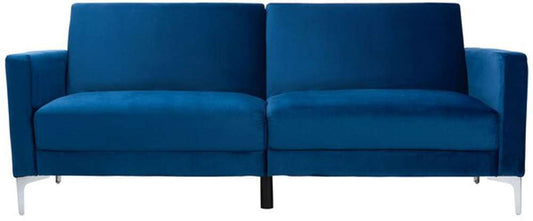 Safavieh - Chelsea Foldable Futon Sofa Bed - Navy - Chrome - LVS2005A veiw 1