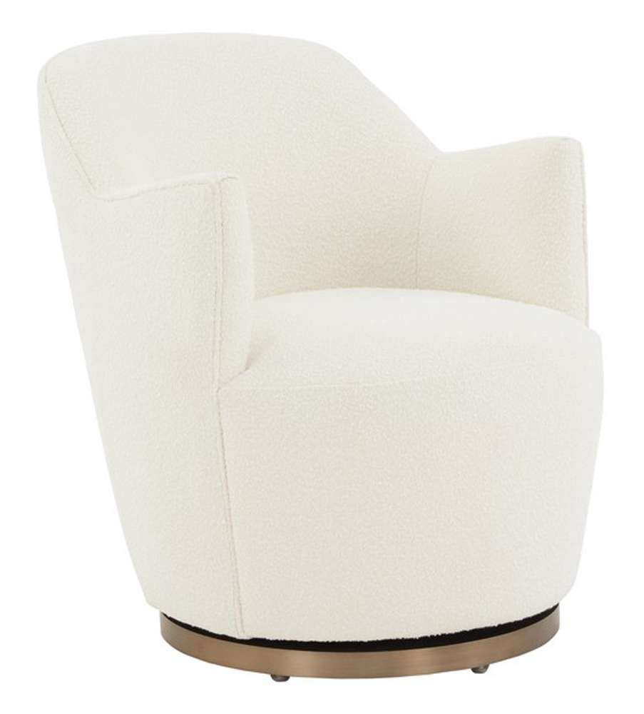 Safavieh - Christian Swivel Accent Chair - Ivory - SFV4797A veiw 3