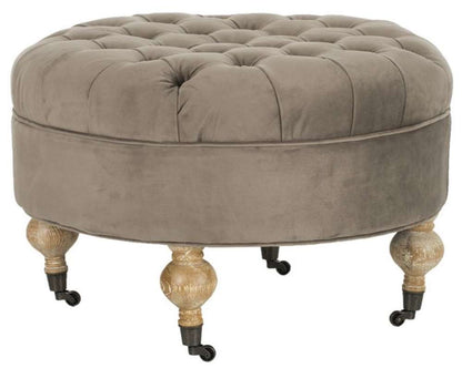 Safavieh - Clara Round Ottoman - Mushroom - MCR4601E veiw 1
