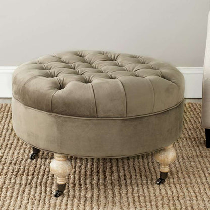 Safavieh - Clara Round Ottoman - Mushroom - MCR4601E veiw 2