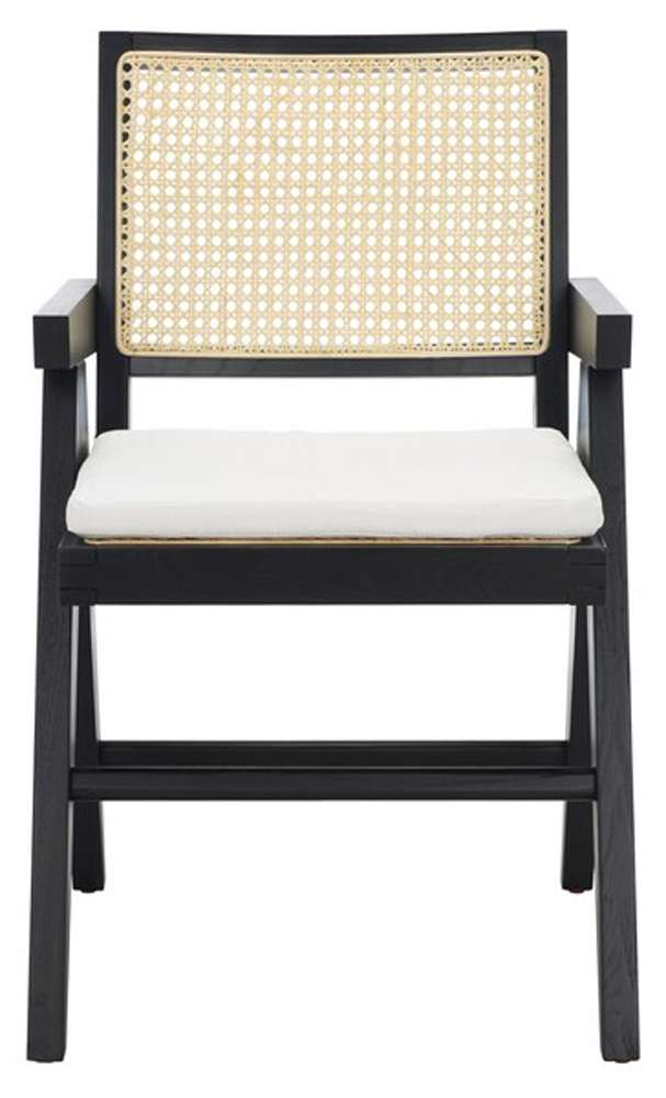 Safavieh - Colette Rattan Armchair - Black - Natural - SFV4136A veiw 1