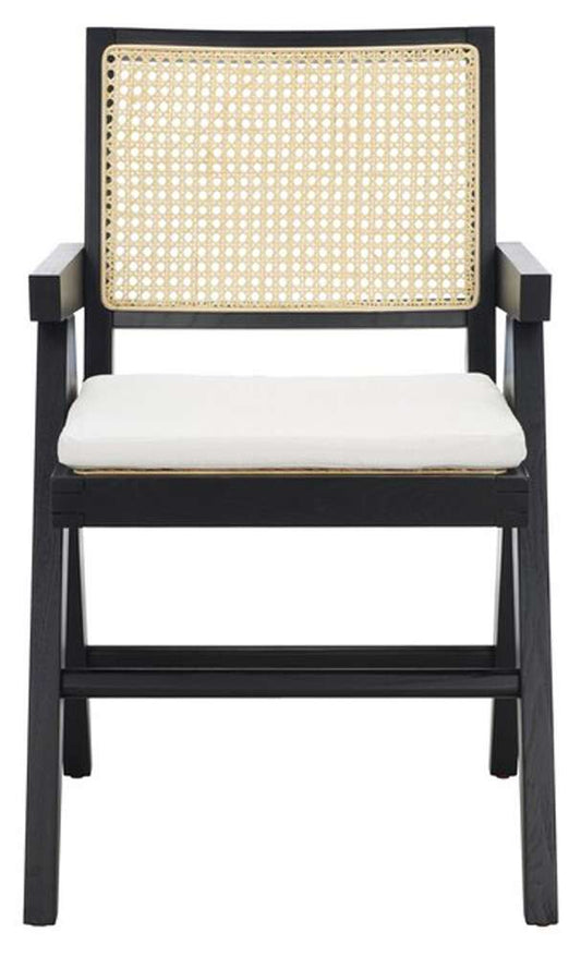Safavieh - Colette Rattan Armchair - Black - Natural - SFV4136A veiw 1