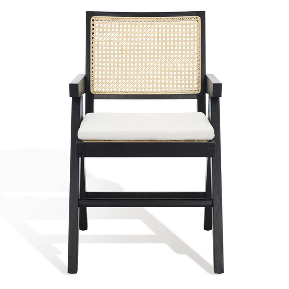 Safavieh - Colette Rattan Armchair - Black - Natural - SFV4136A veiw 2
