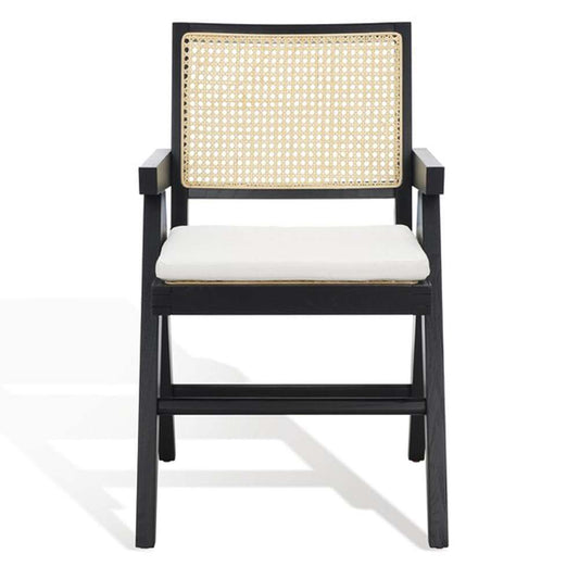 Safavieh - Colette Rattan Armchair - Black - Natural - SFV4136A veiw 2