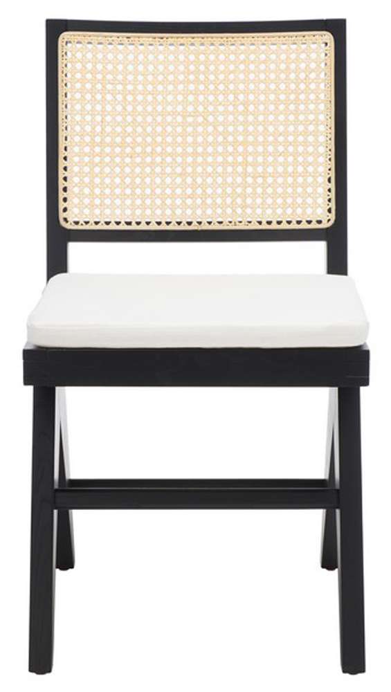 Safavieh - Colette Rattan Dining Chair - Black - Natural  (Set of 2) - SFV4132A-SET2 veiw 1