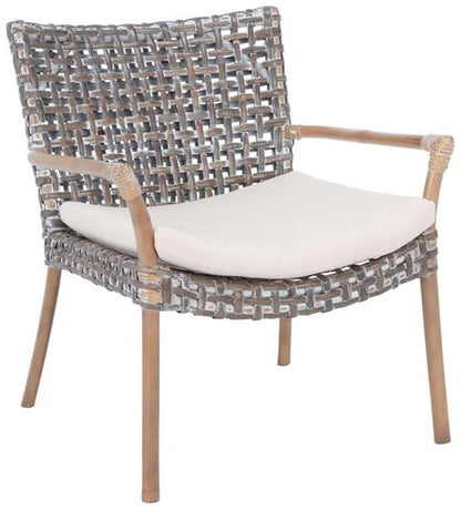 Safavieh - Collette Rattn Acct Chair W/Ch - White - Grey White Wash - ACH6515A veiw 4