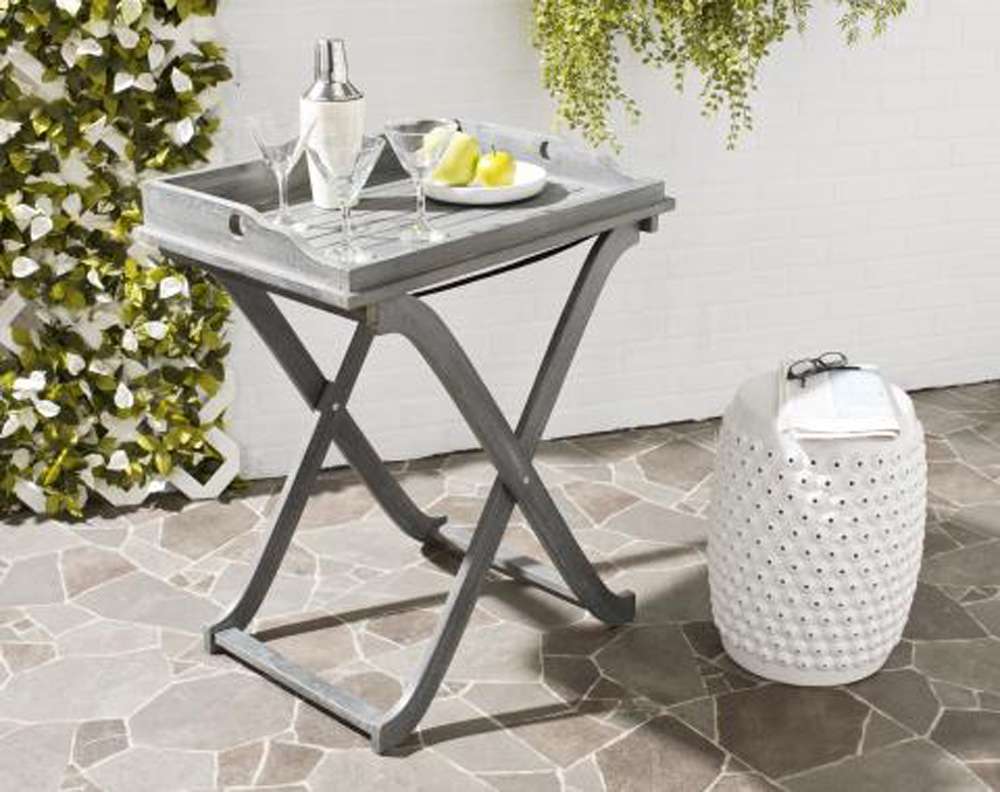 Safavieh - Covina Tray Table - Ash Grey - PAT6716B veiw 2