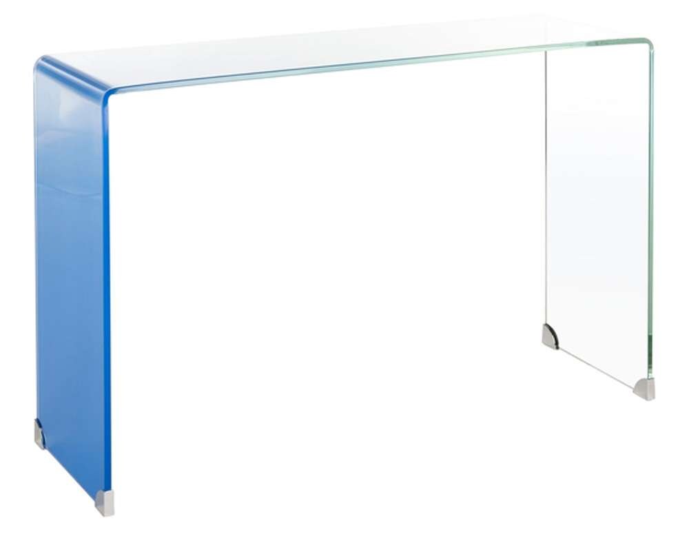 Safavieh - Crysta Ombre Glass Console Table - Clear - Blue - CNS7300A veiw 4