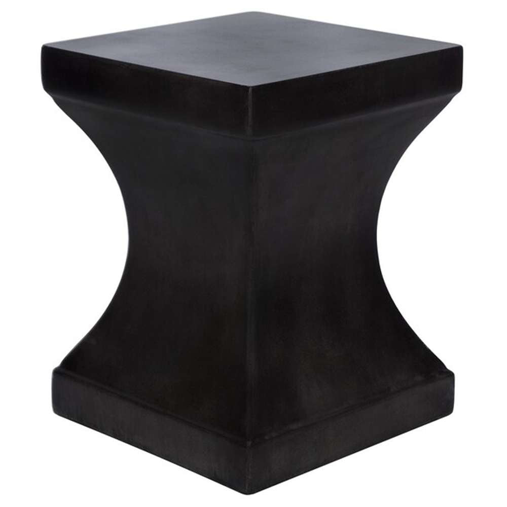Safavieh - Curby In/Outdoor Accent Stool - Black - VNN1002C veiw 3