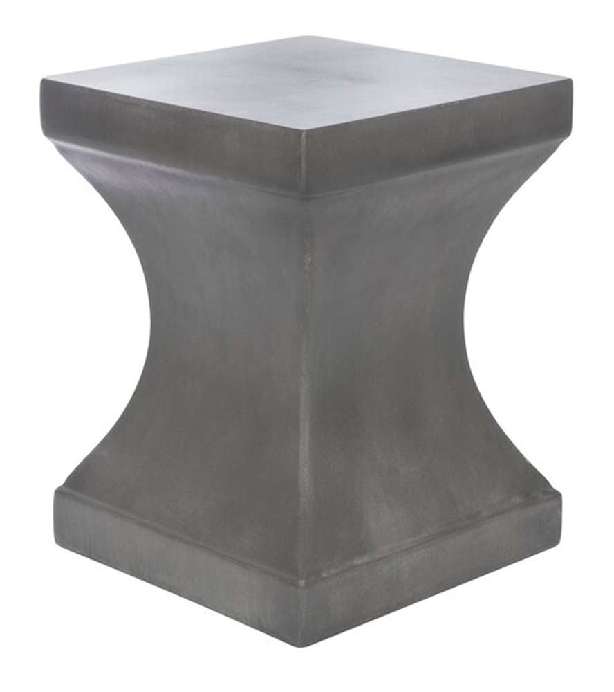 Safavieh - Curby In/Outdoor Accent Stool - Dark Grey - VNN1002A veiw 3