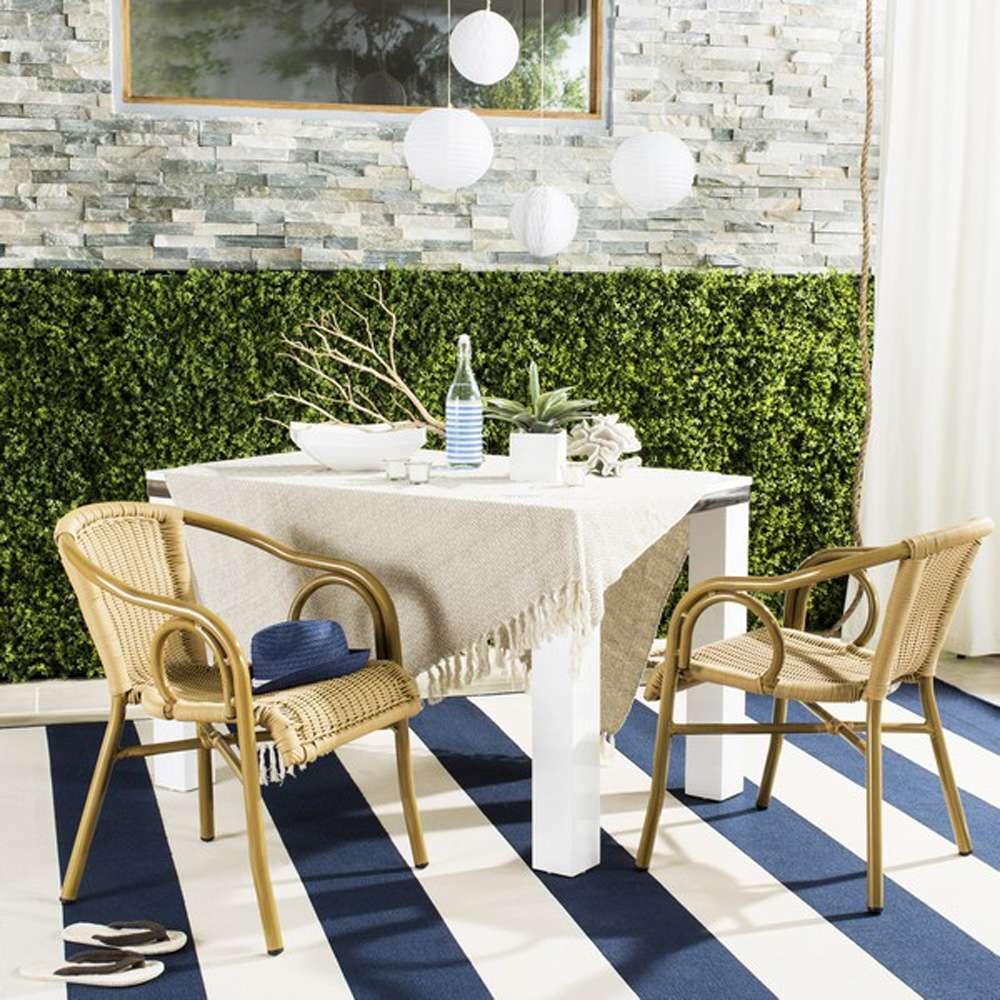 Safavieh - Dagny Arm Chair - Natural  (Set of 2) - PAT4000B-SET2 veiw 3